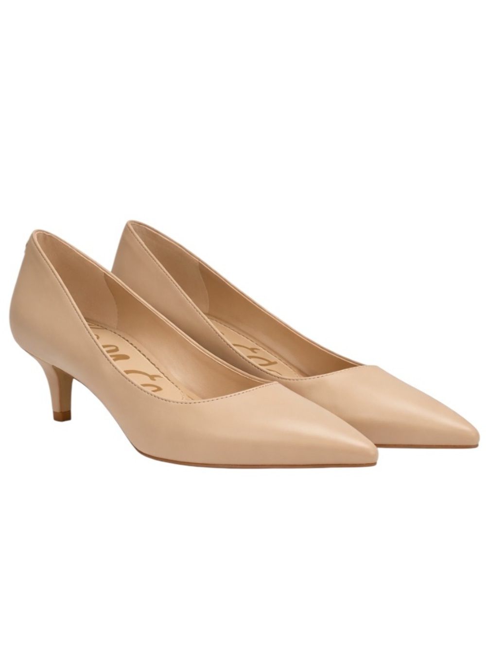 Sam Edelman Dori Kitten Heel Pump Pointed Toe Event Guest Classic Nude H2” 8M